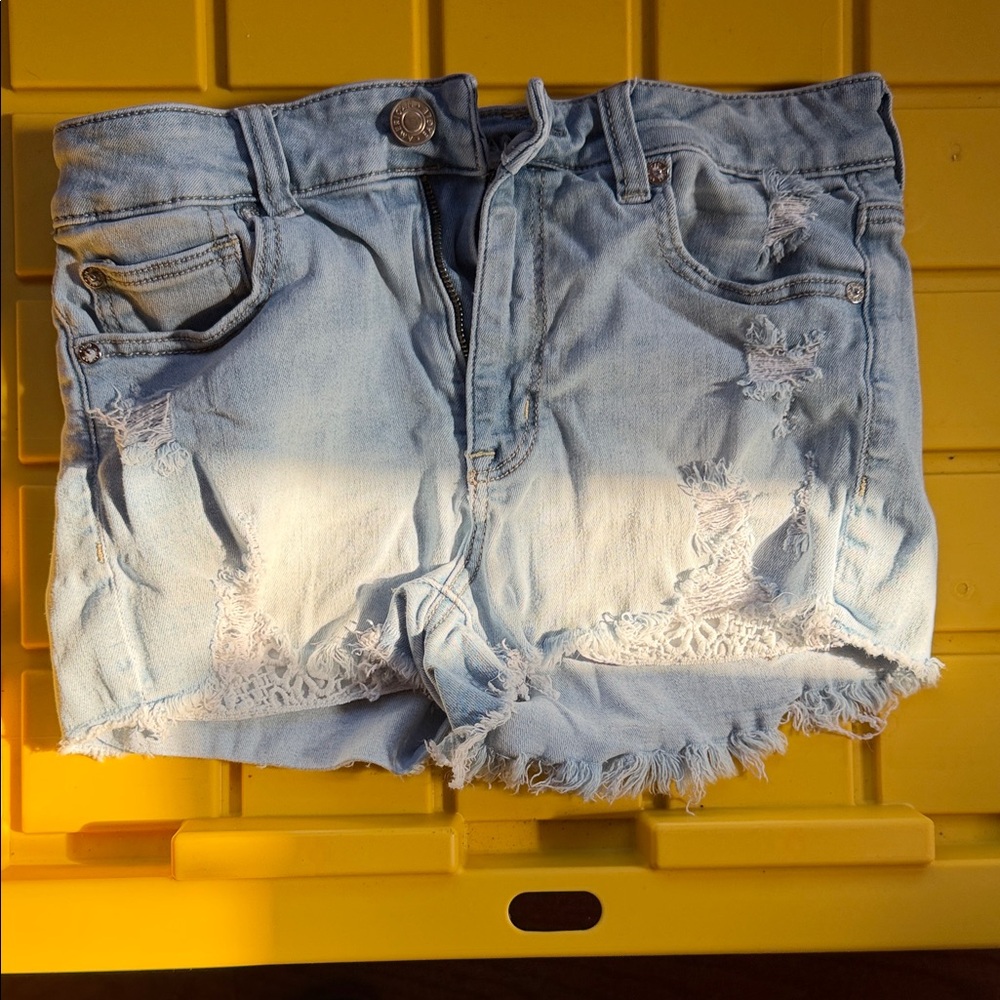 American Eagle Outfitters Light Blue Jean Shorts